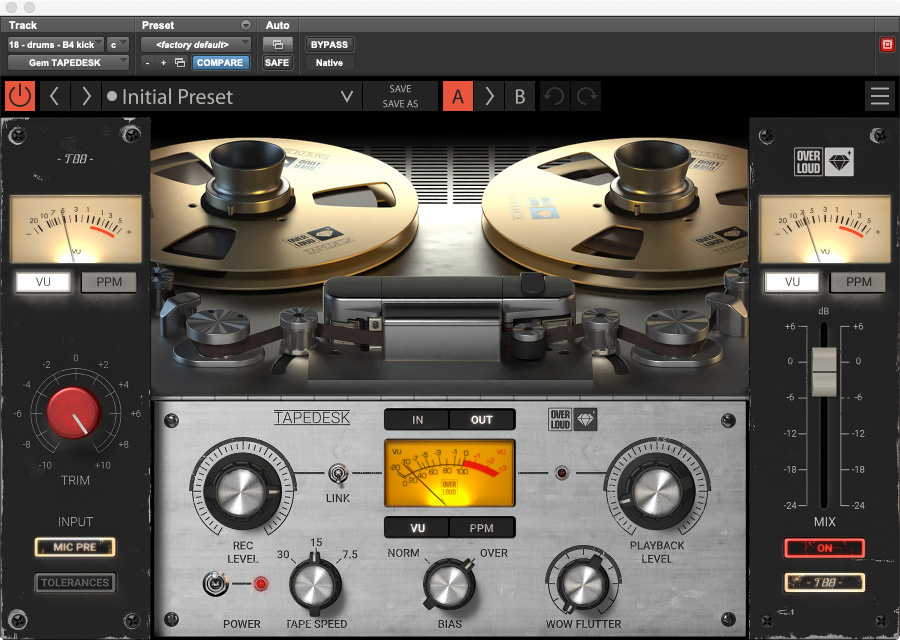 Overloud Tapedesk