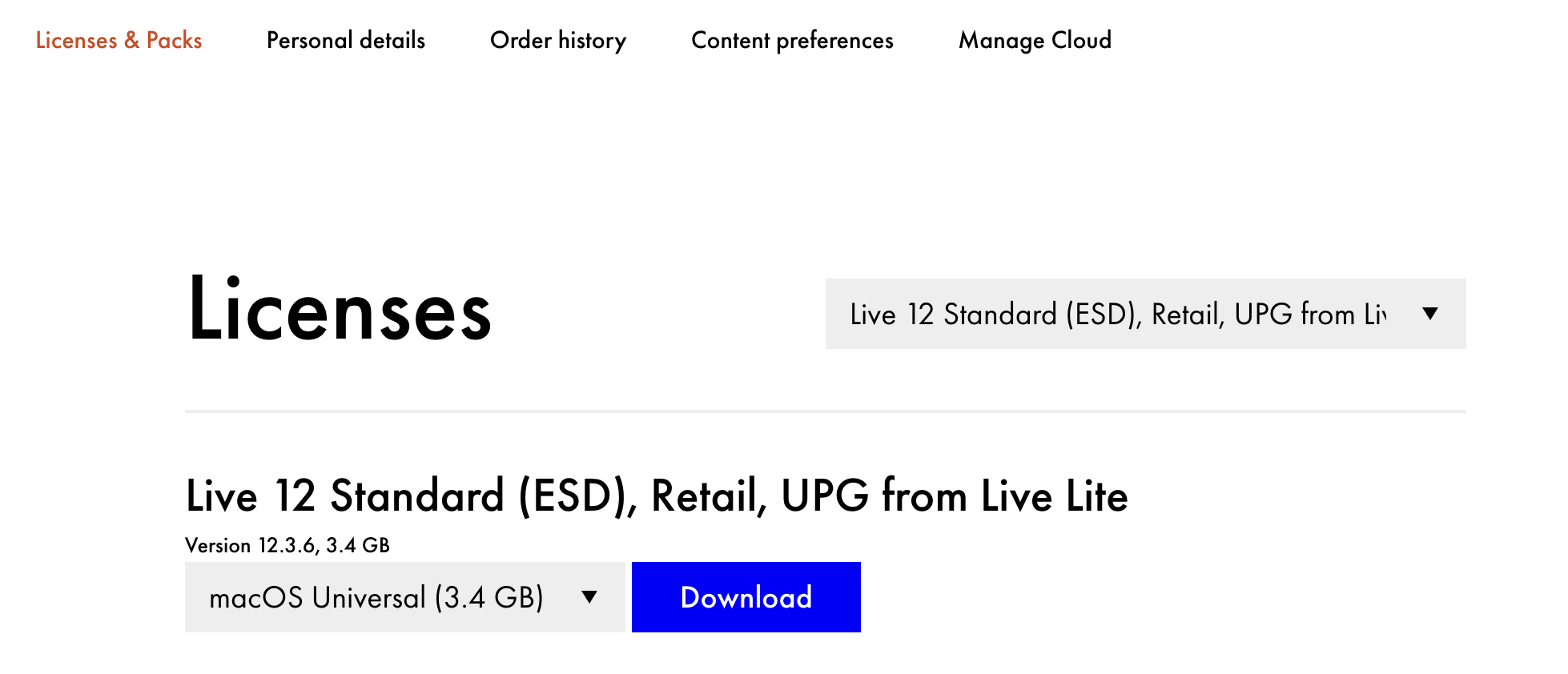 Ableton Ableton Live 12 Standard (Upgraded from Live Lite)