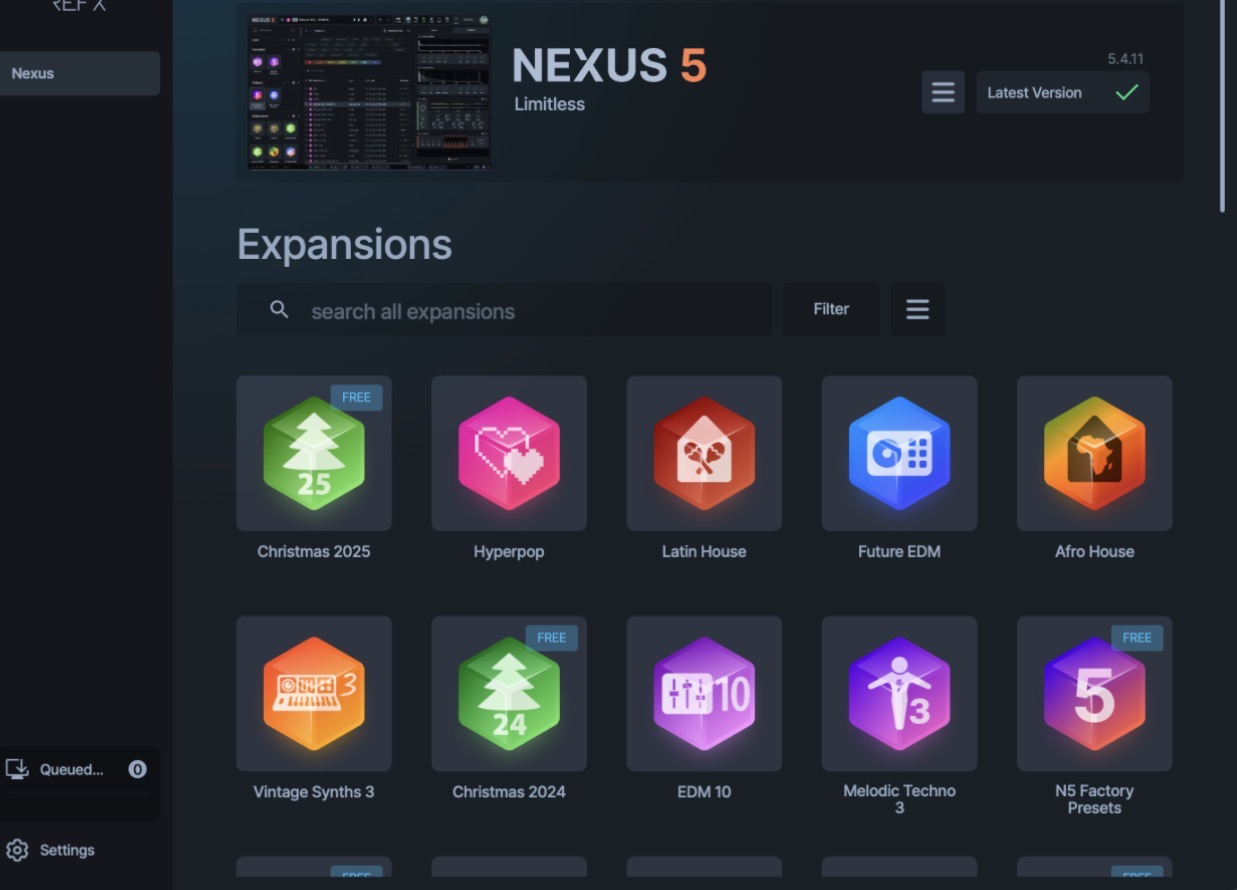 reFX Nexus 5 + 15 paid Expansions