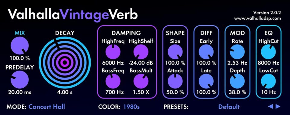 valhalla Vintage Verb