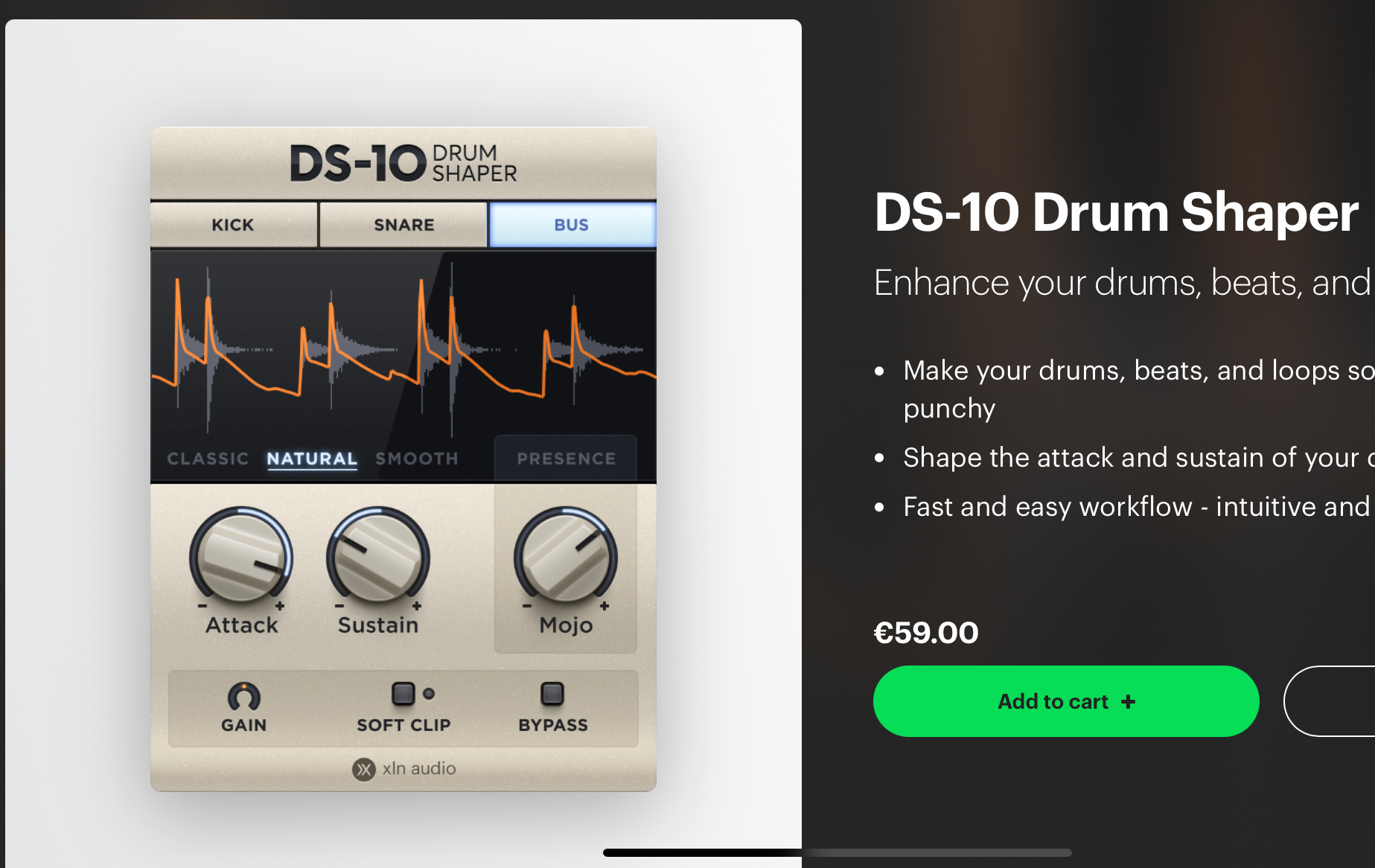 XLN Audio DS-10 Drum Shaper