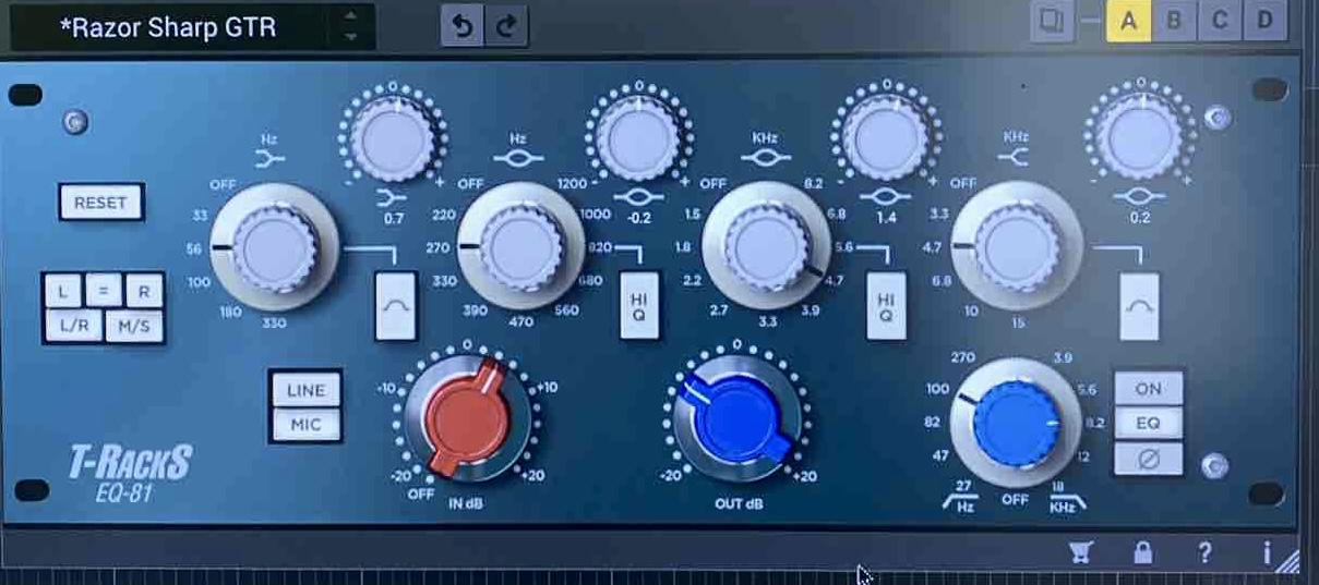 IK Multimedia t-racks 5 eq-81