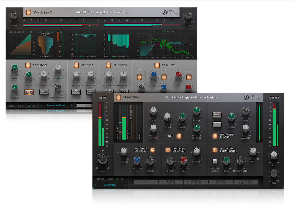 Solid State Logic SSL Native VocalStrip 2 and Drumstrip