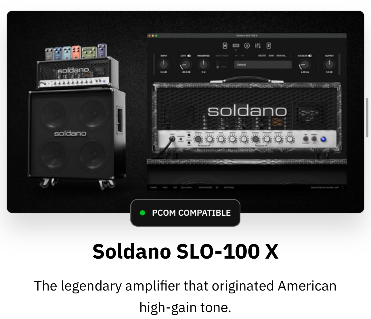 Neural DSP Neural DSP Soldano SLO-100