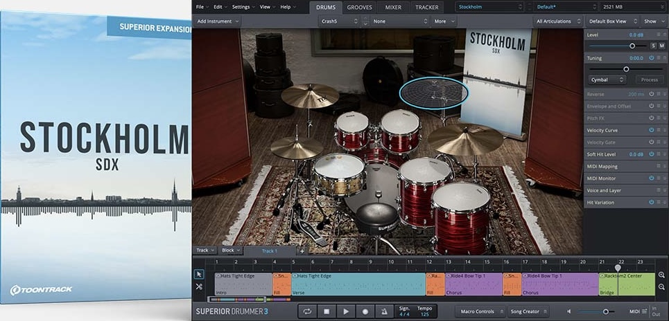 Toontrack SDX - Stockholm -  for Superior Drummer 3