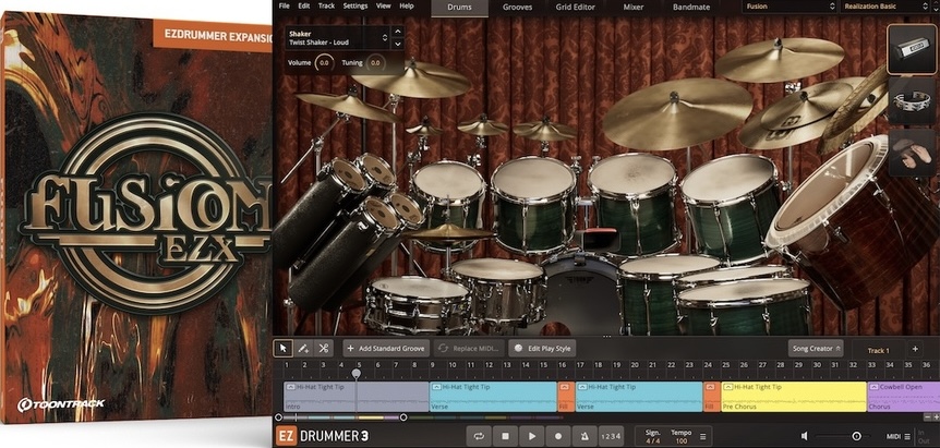 Toontrack Fusion  EZX - for EZdrummer 3 € 56
