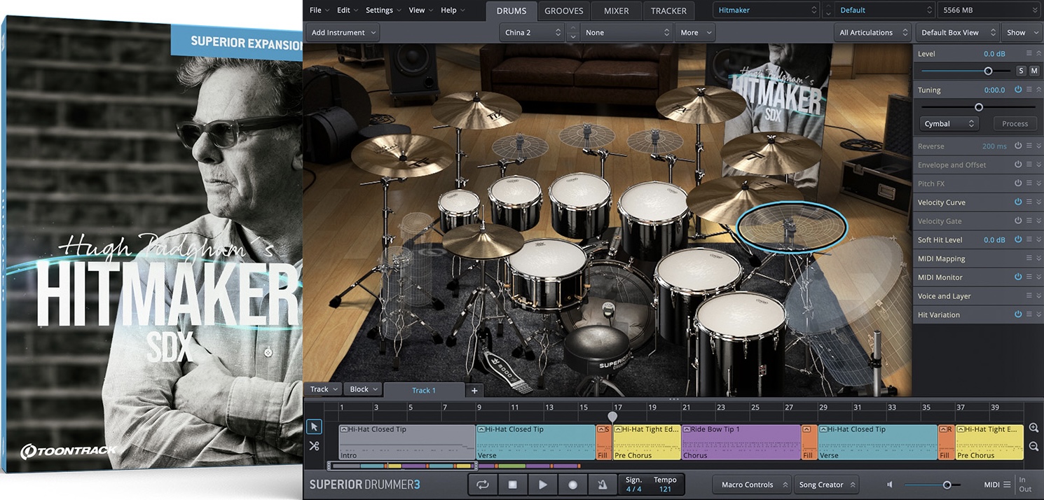 Toontrack SDX - Hitmaker for  Superior Drummer 3