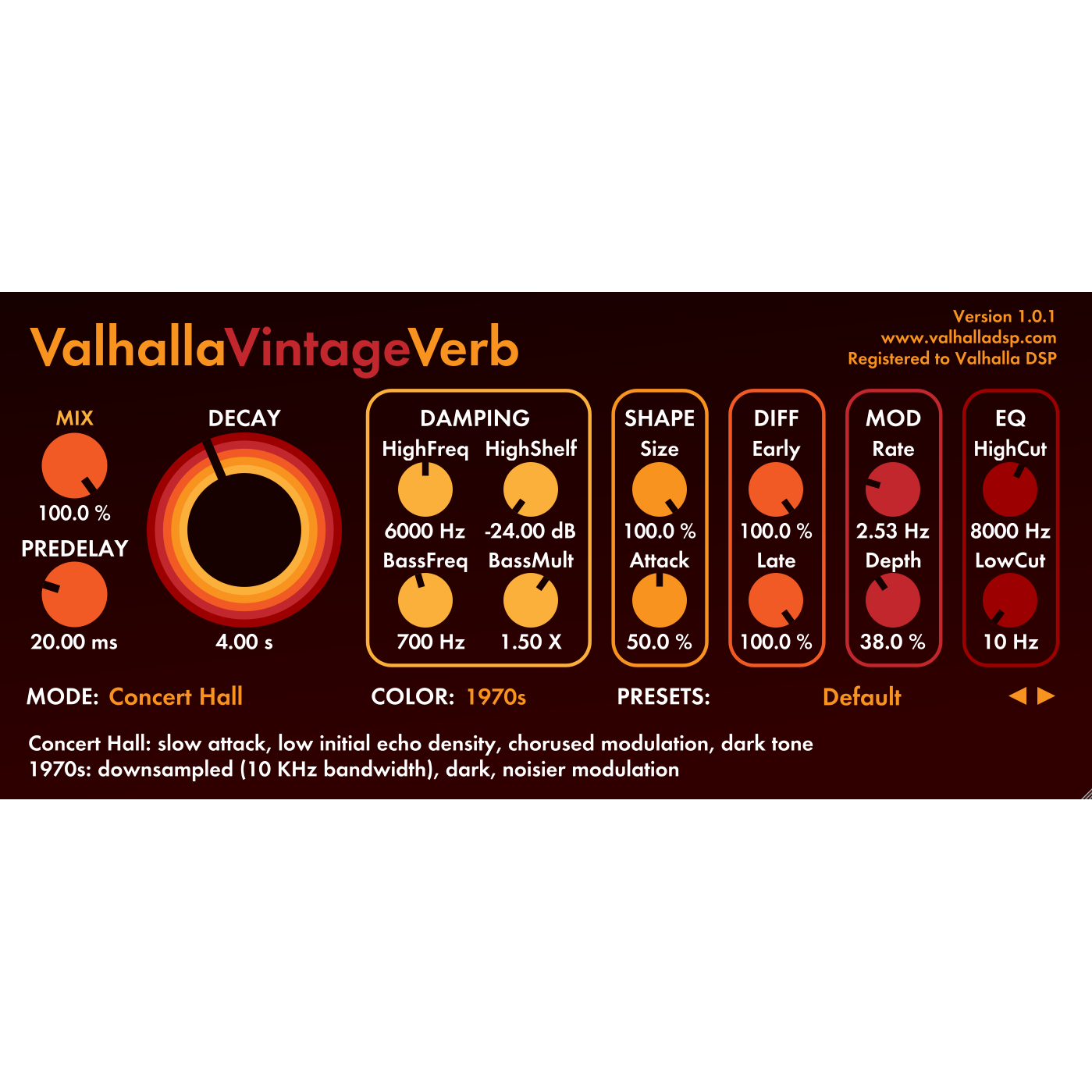 valhalla VintageVerb
