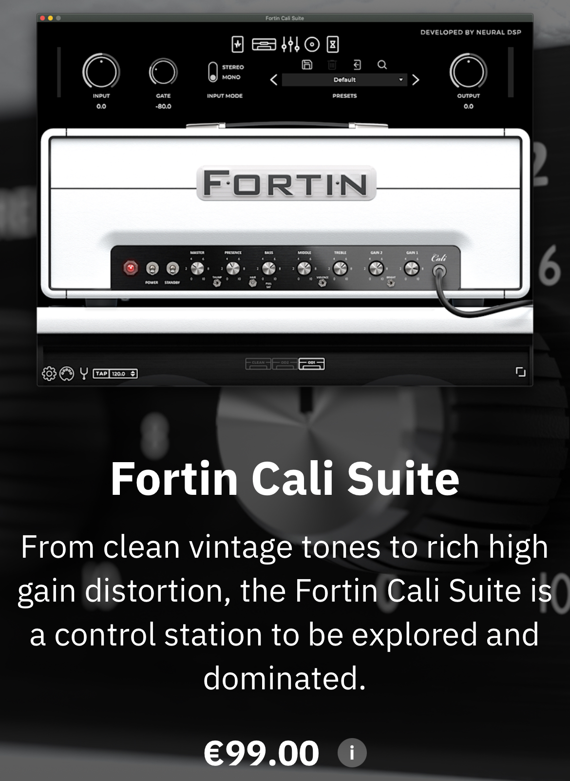 Neural DSP Fortin Cali Suite