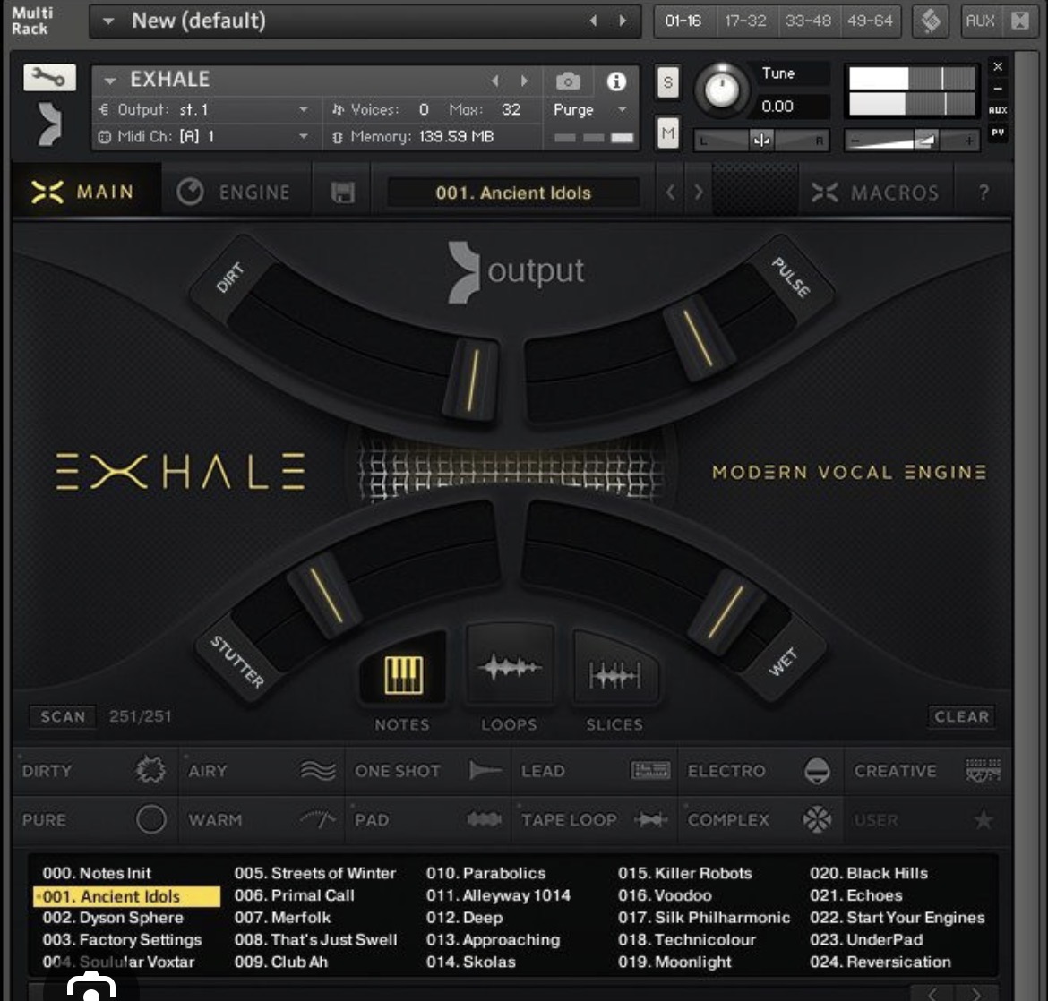 Output Exhale Vocal Engine