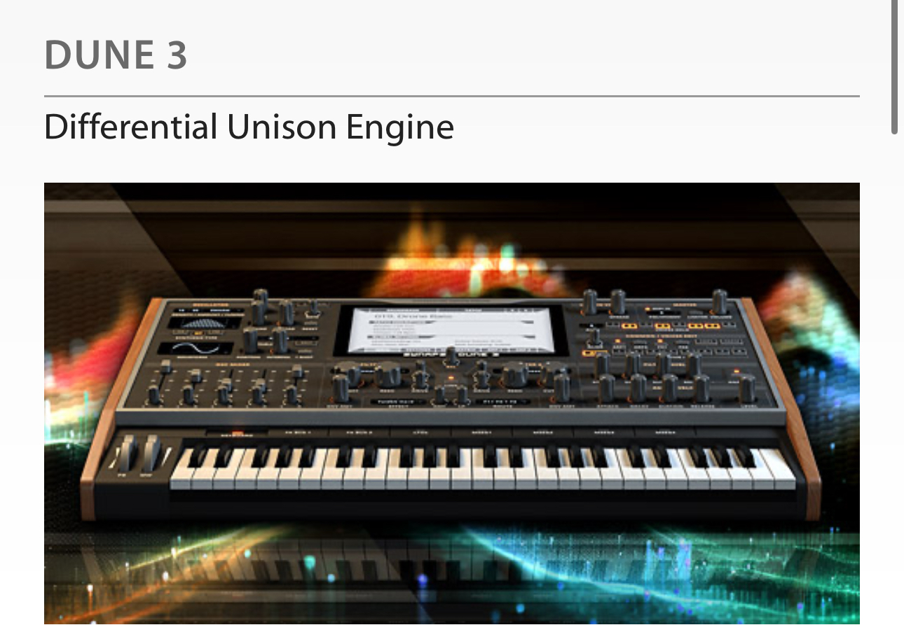Synapse Audio Dune 3 synthesizer