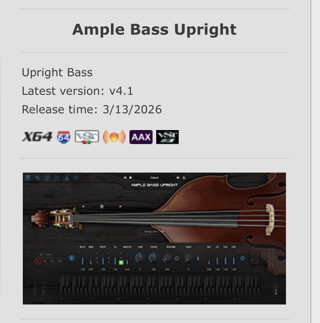Ample Sound Acoustic Bass Upright