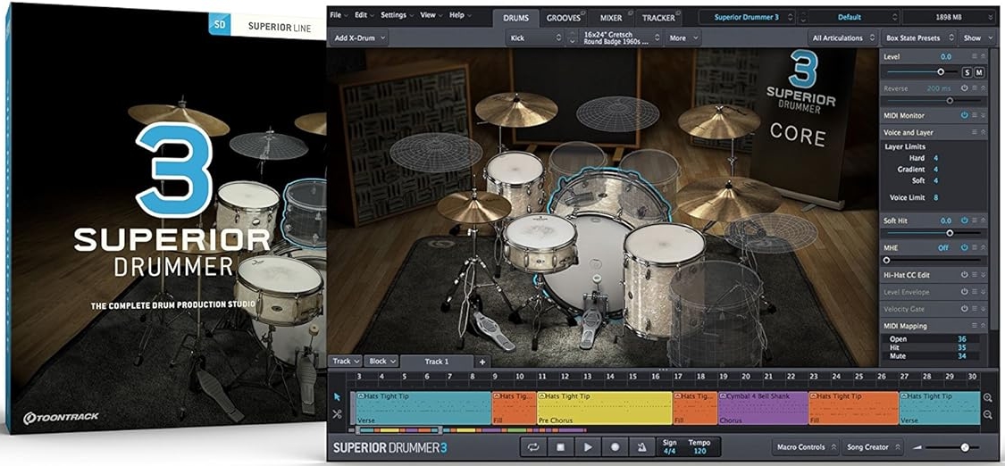 Toontrack Superior Drummer 3