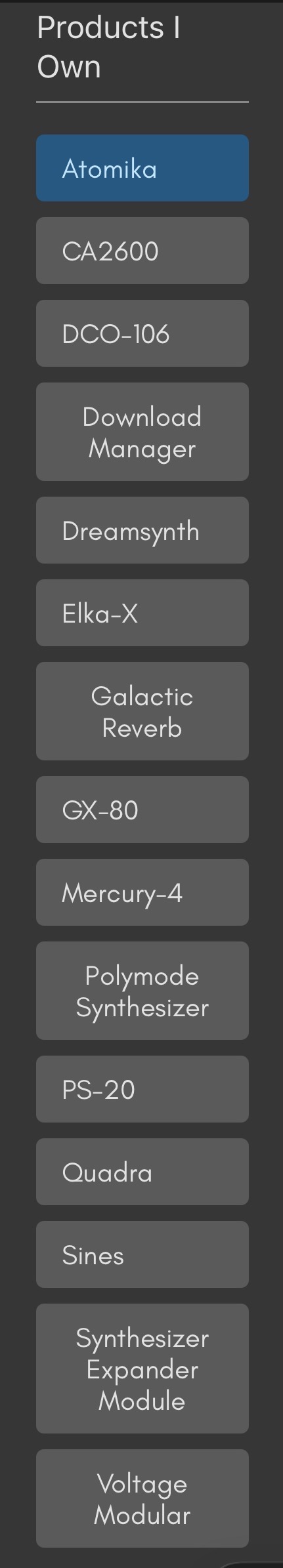 Cherry Audio ACCOUNT