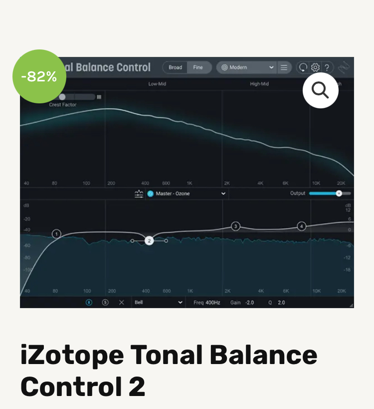 iZotope tonal balance control 2