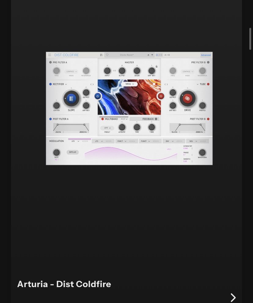 Arturia Dist Coldfire