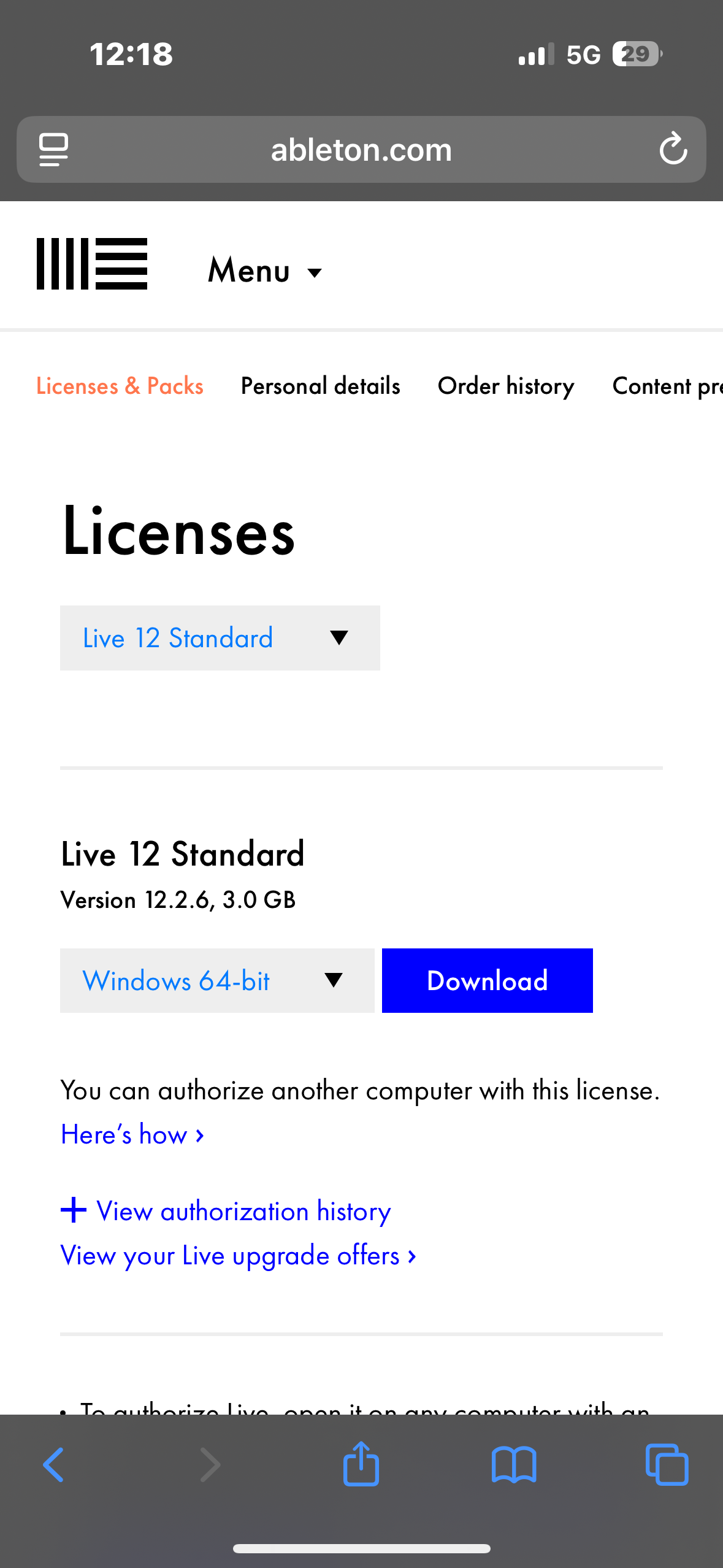 Ableton Ableton Live 12 Standard