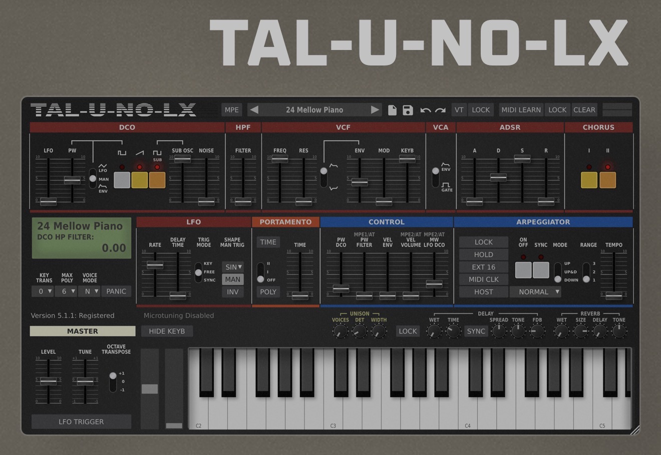 TAL-Togu Audio line TAL-U-NO-LX
