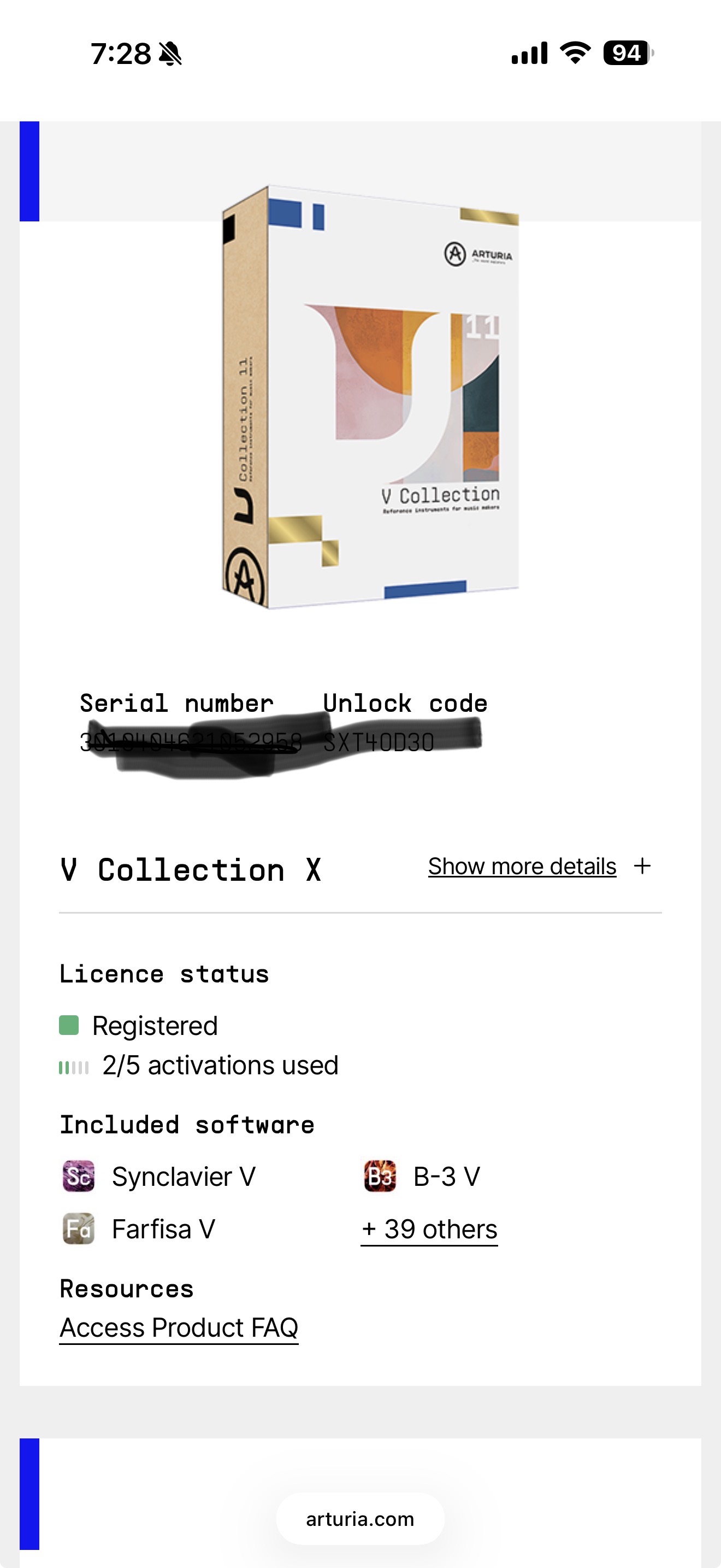 Arturia Arturia V Collection X and Jun 6 V