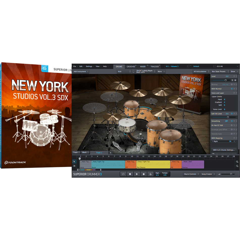 Toontrack New York Studios Vol.3 SDX