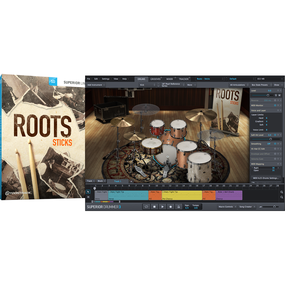Toontrack Roots SDX – Sticks