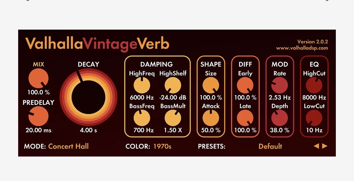 valhalla VintageVerb