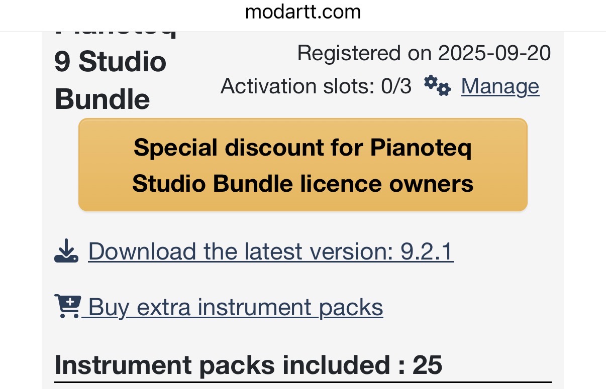Modartt Pianoteq 9 Studio Bundle