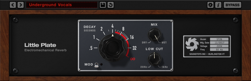 Soundtoys Little Plate Reverb