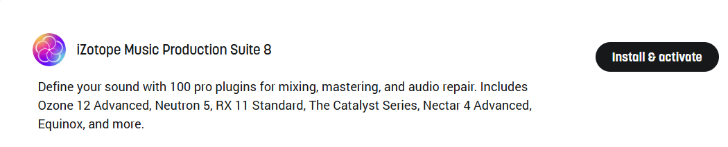 iZotope music production suite 8