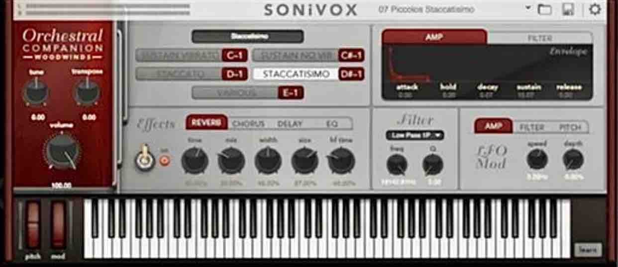 SONiVOX orchestral companion woodwinds