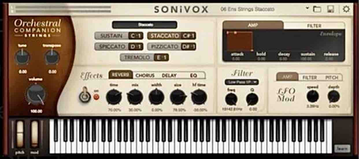 SONiVOX orchestral companion strings