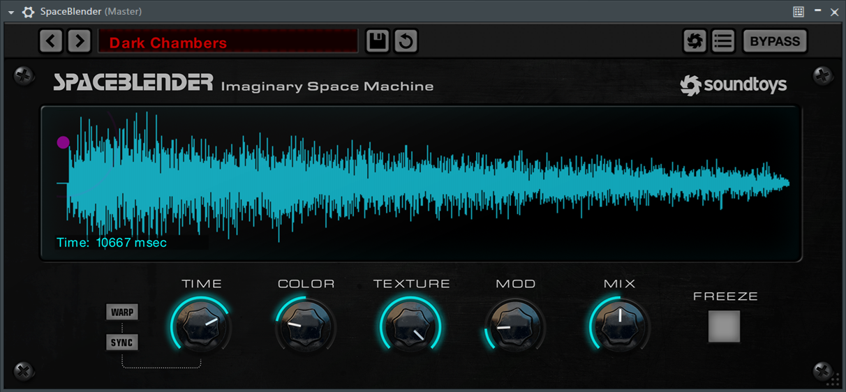 Soundtoys SpaceBlender (reverb)