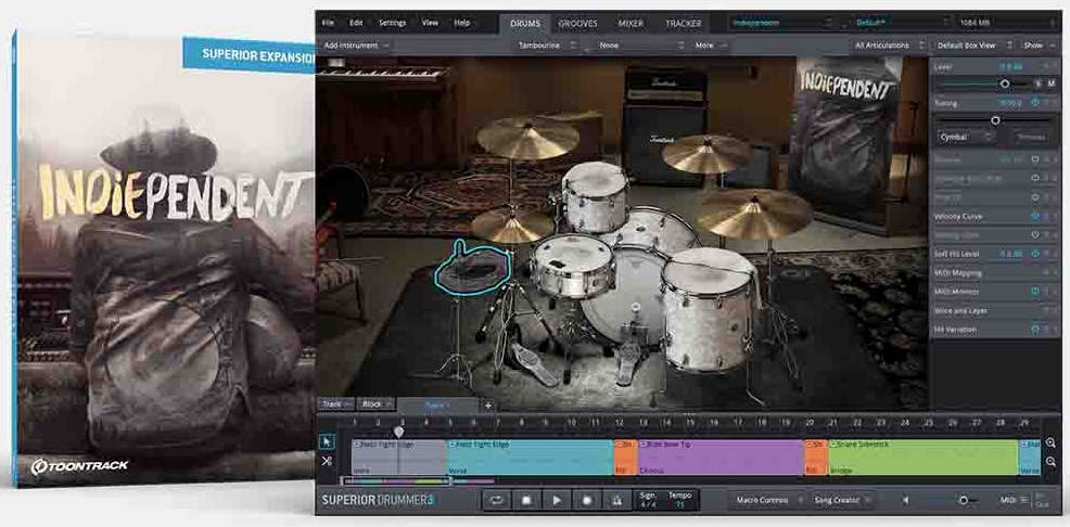 Toontrack Indiependent SDX - for Superior Drummer 2 & 3