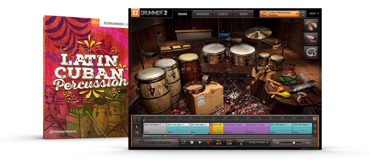 Toontrack EZX Latin Cuban Percussion (Last Version)