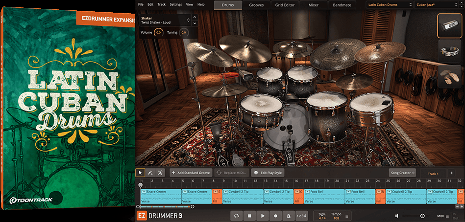Toontrack Latin Cuban Drums EZX