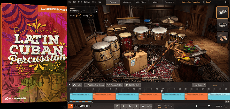 Toontrack Latin Cuban Percussion EZX