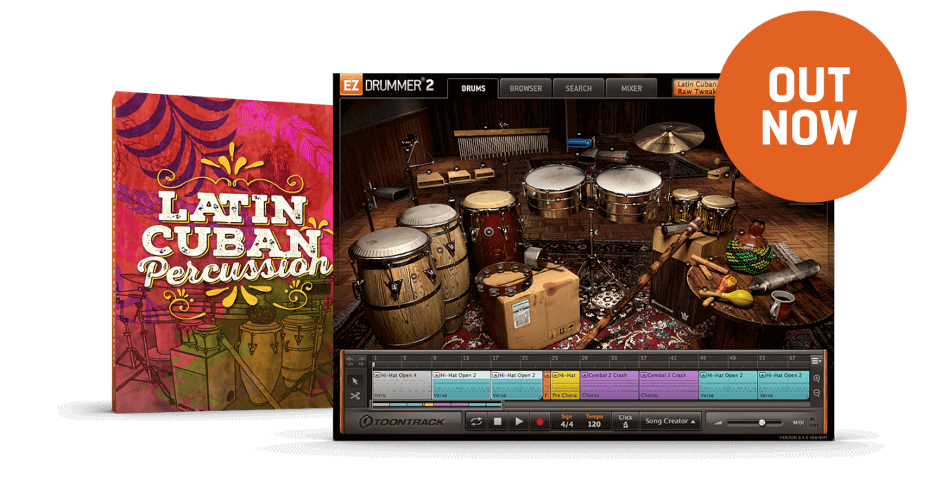 Toontrack EZX - Latin  Cuban Percussion