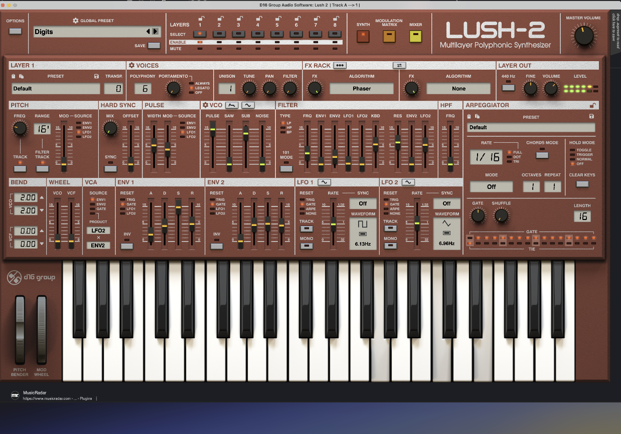 D16 Group D16 Lush 2 Synth