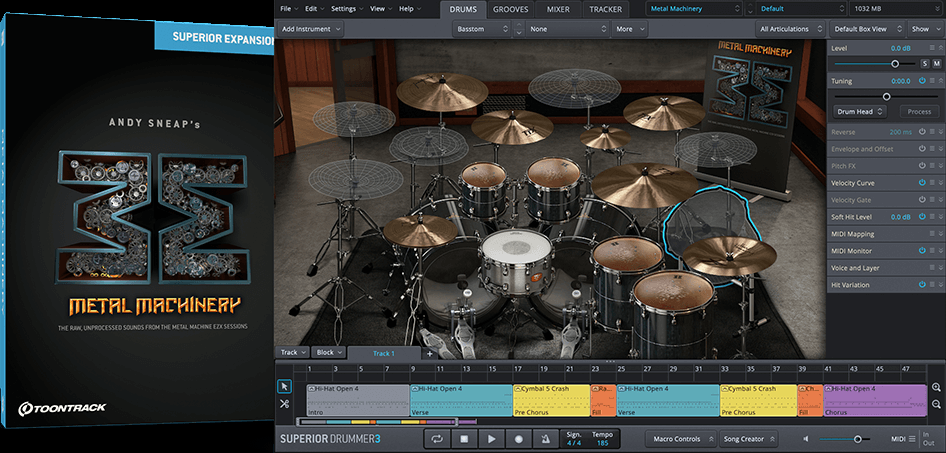 Toontrack Metal Machinery SDX