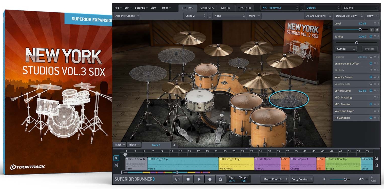 Toontrack New York Studios Vol. 3 SDX