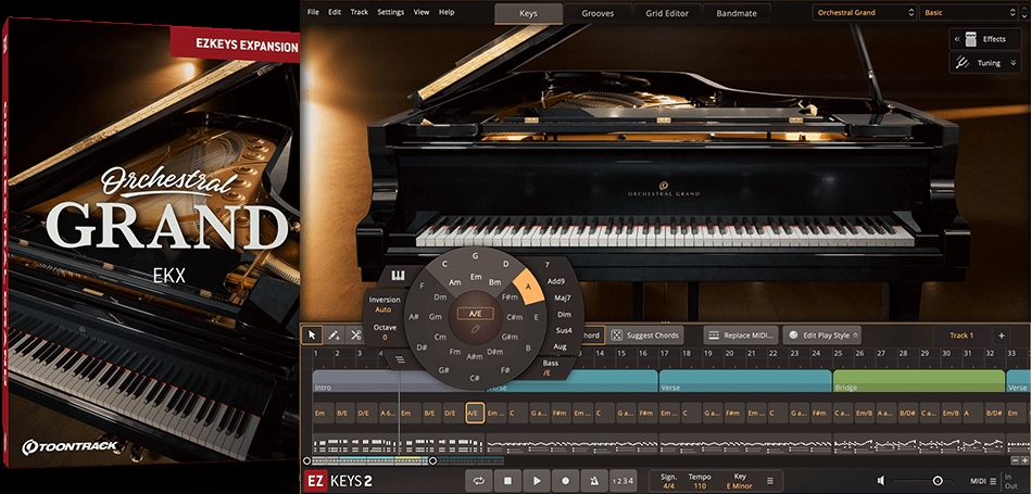 Toontrack EKX of your choice for EZkeys 2