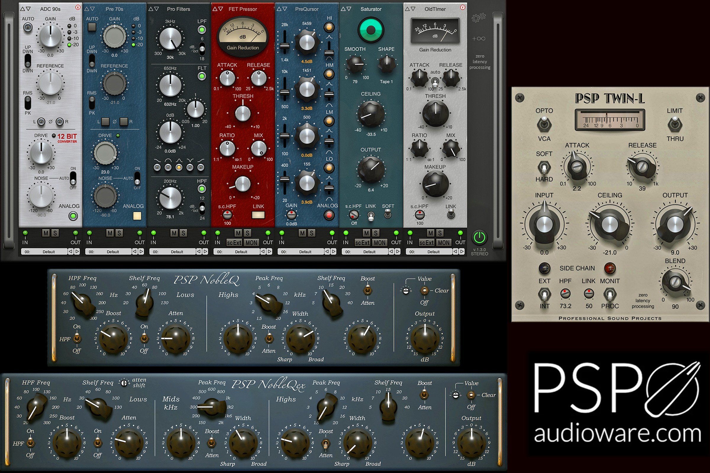 PSP Audioware PSP Bundle: Infinistrip Wind + NobleQ + Qex + Twin