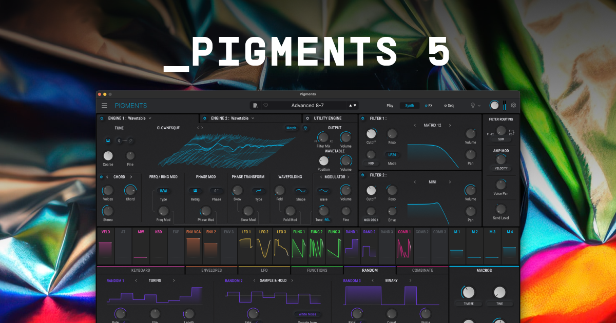 Arturia Pigments 5  Synth  (Latest  Version)