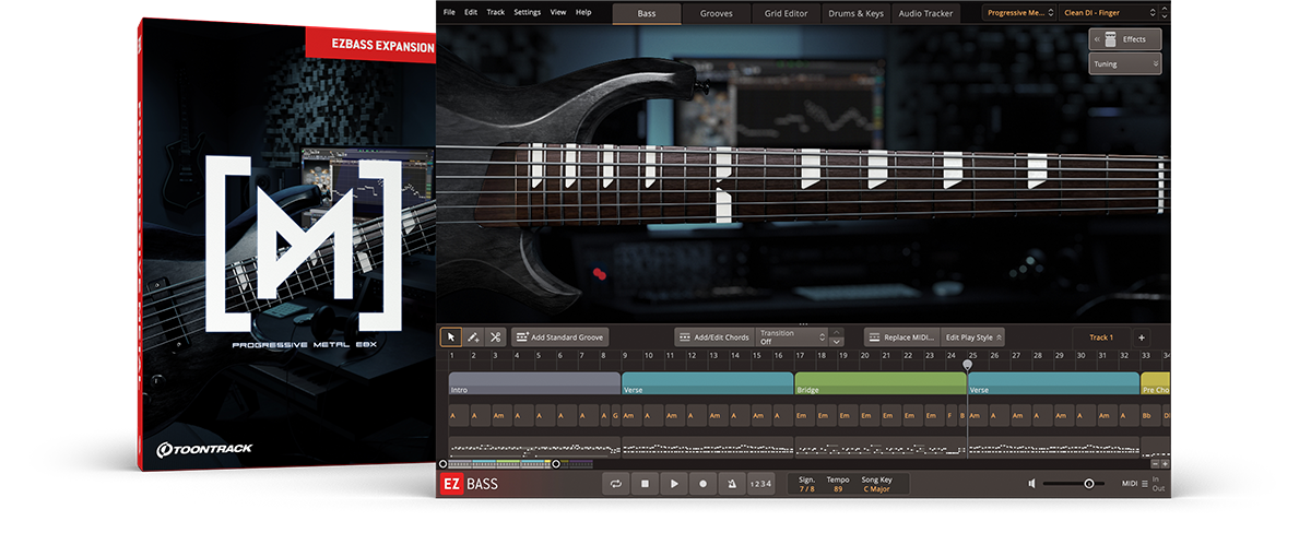 Toontrack EBX EZbass -  Progressive  Metal