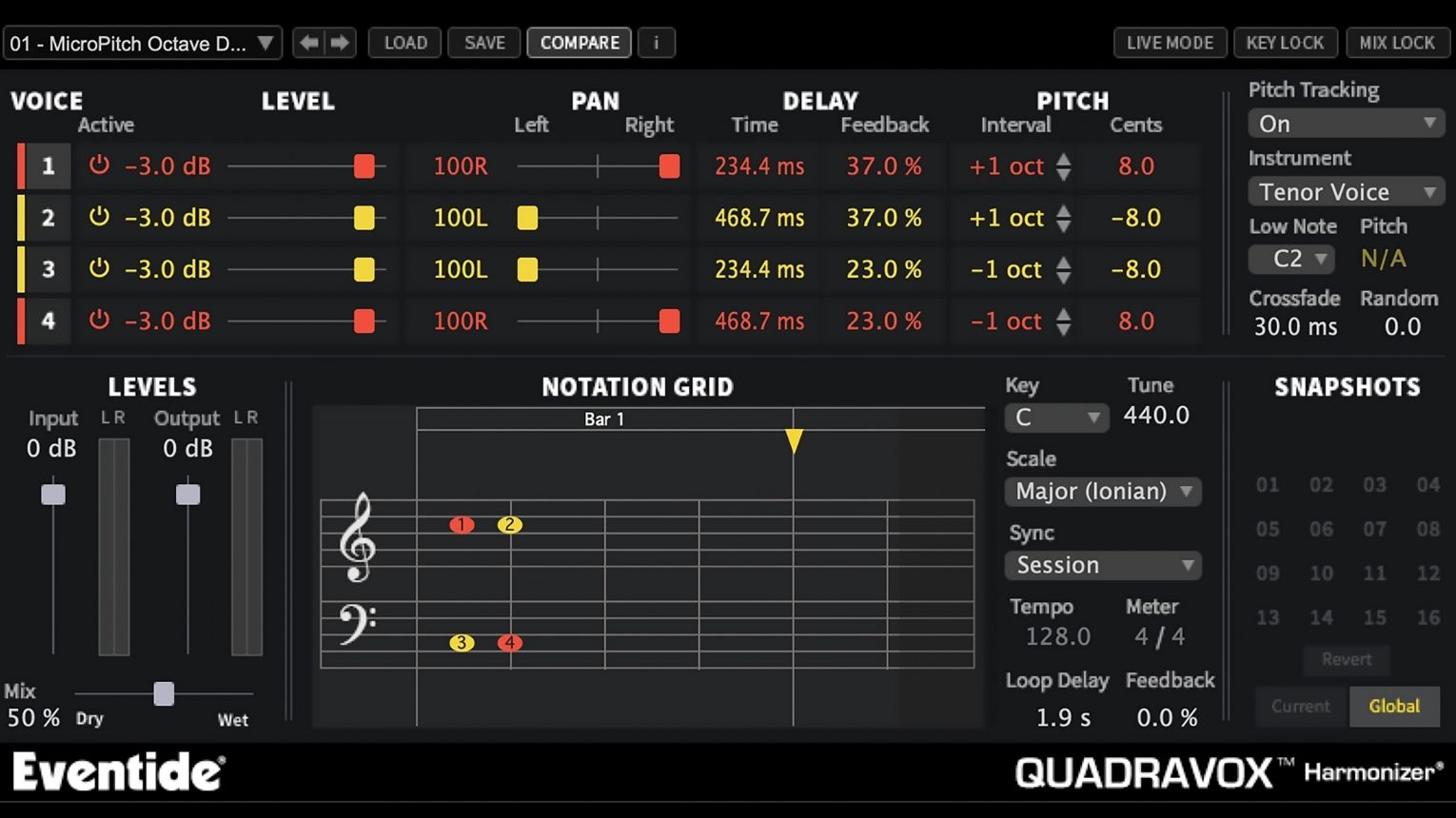 Eventide Quadravox [Harmonizer/ Microshift]