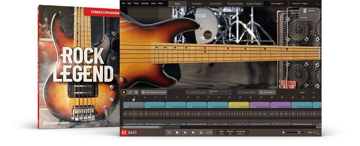 Toontrack EBX EZbass Expansion - Rock Legend