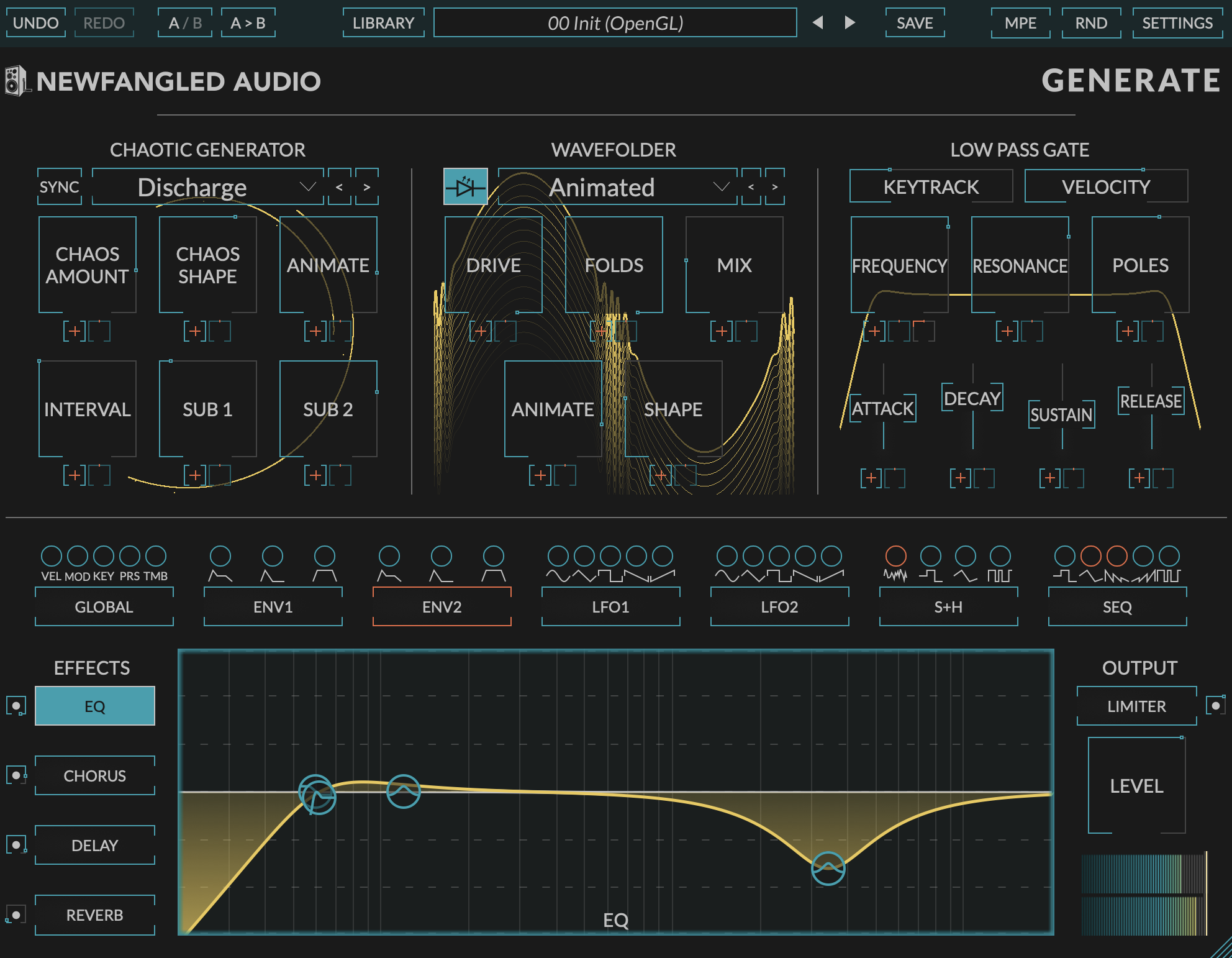Newfangled Audio Generate West Coast Bass Synth