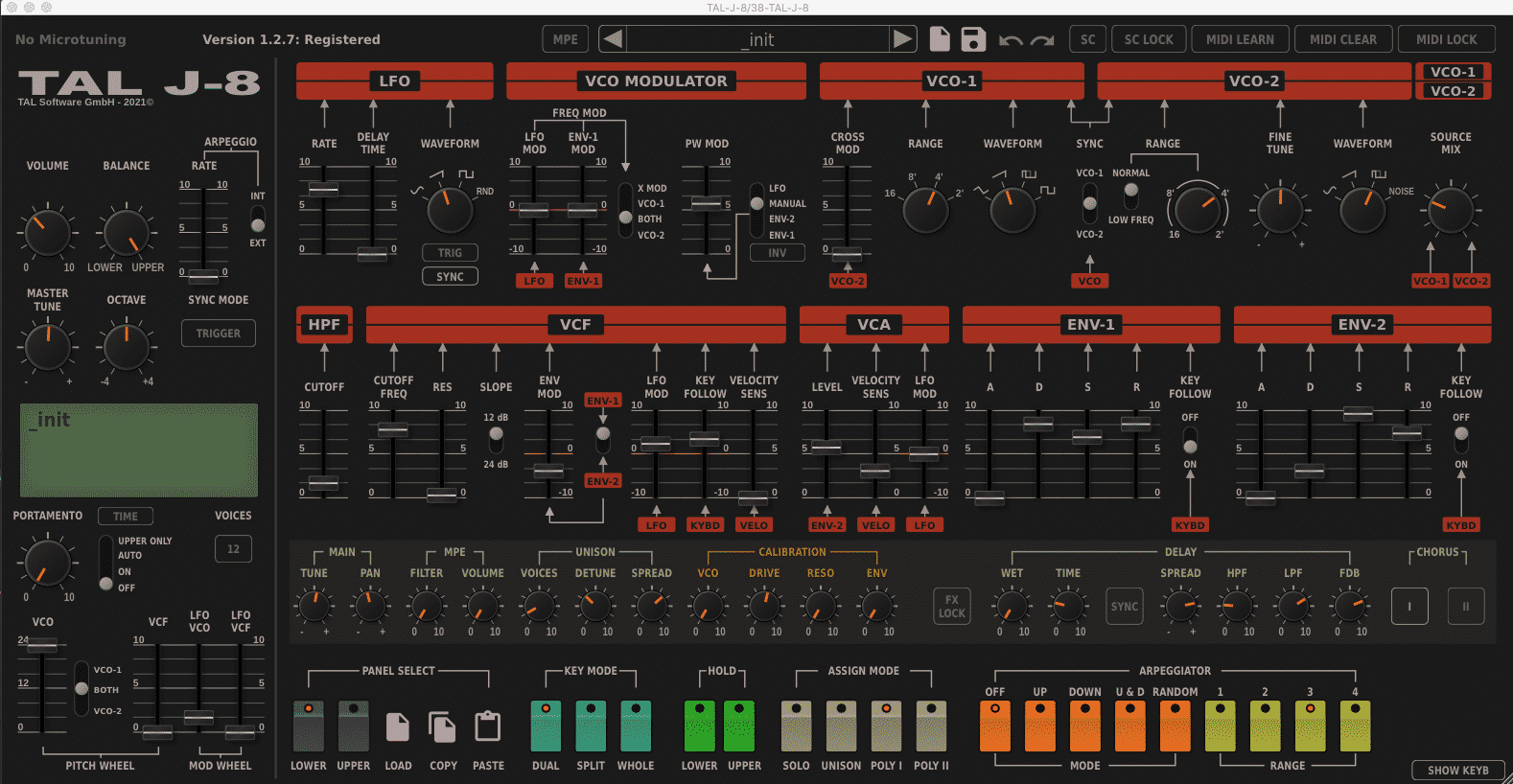 TAL-Togu Audio line TAL J-8