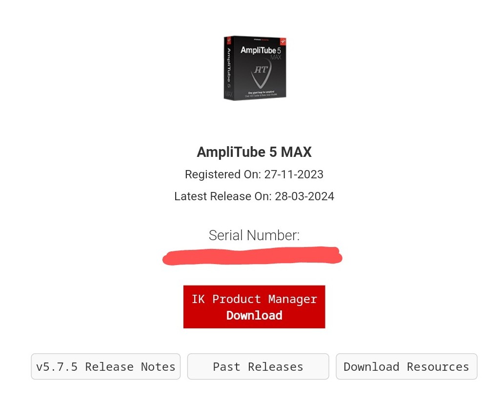 IK Multimedia Amplitube 5 Max (latest version)