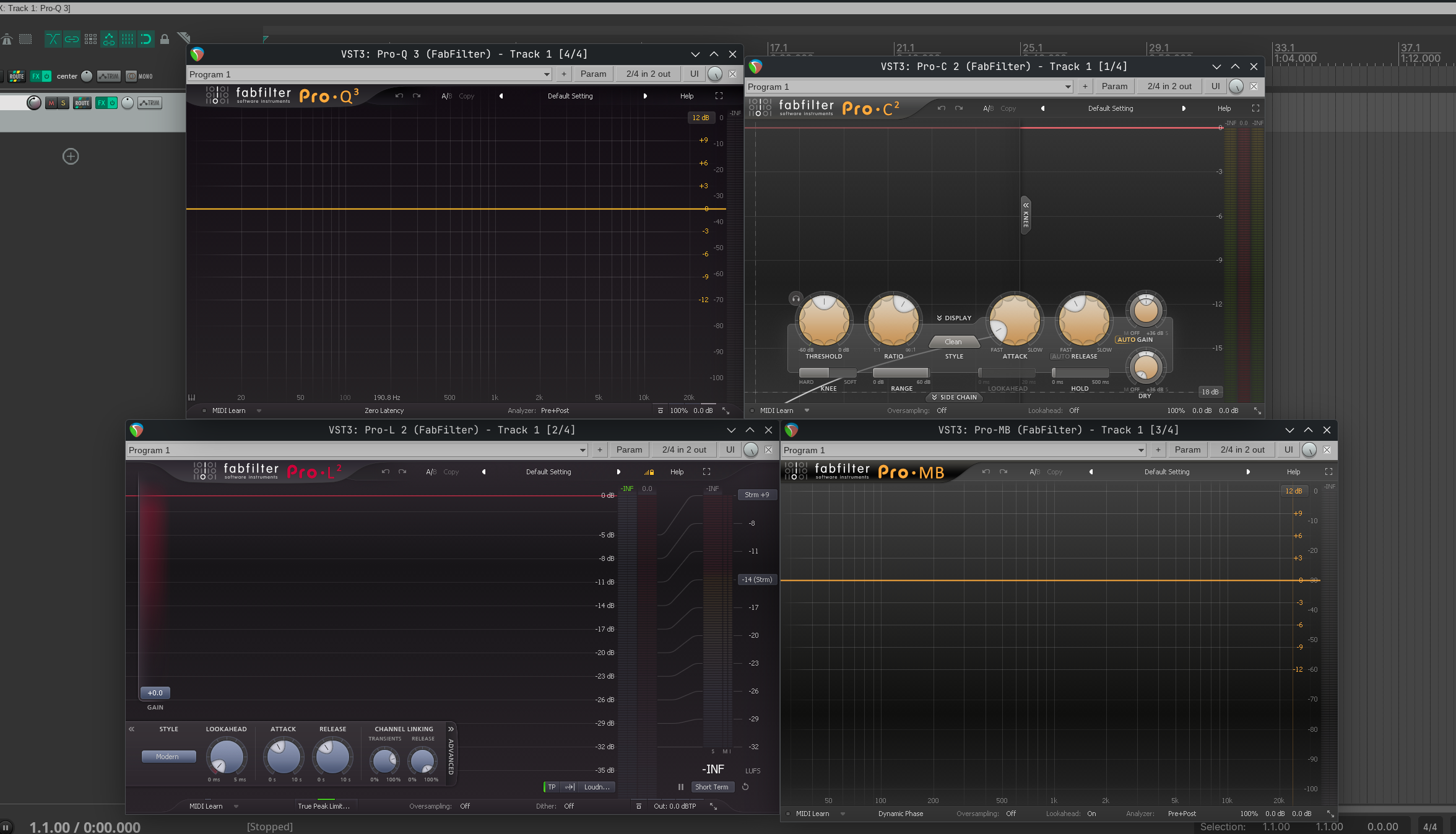 Fabfilter FabFilter Mastering Bundle (Pro-C 3, Pro-L 2, Pro-